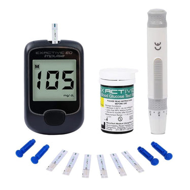 Exactive EQ blood glucose Meter with lancing device